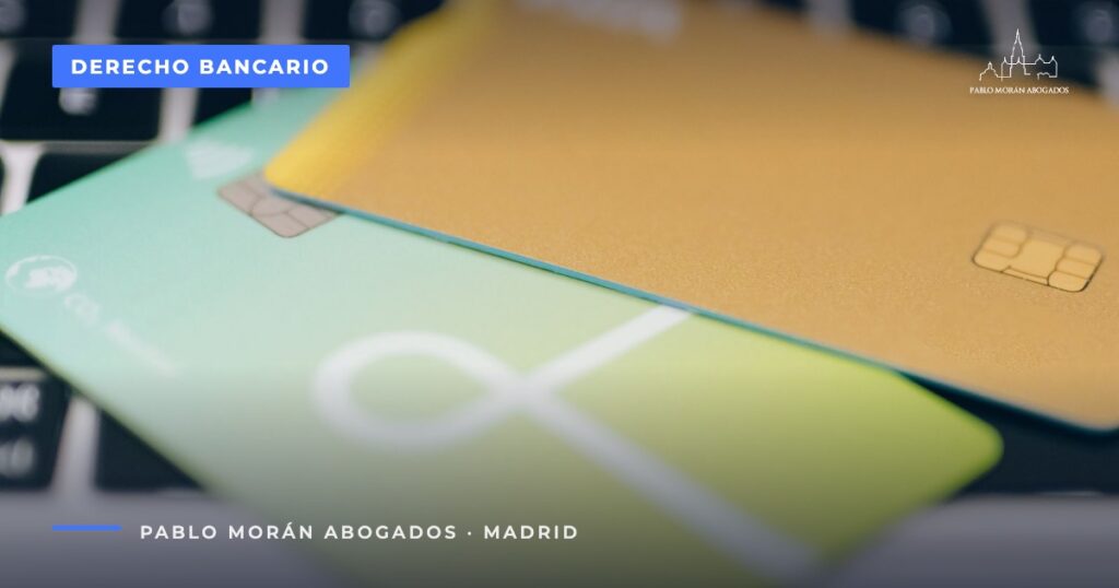 Tarjetas de crédito sobre el teclado de un portátil: reclamar la tarjeta revolving, abogado bancario en Madrid