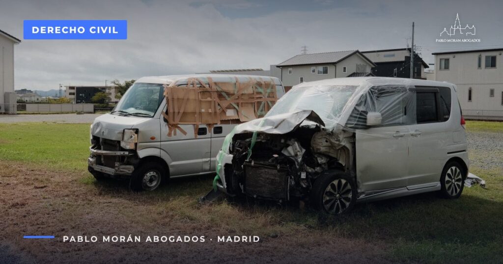 Vehículos siniestrados tras una colisión: qué hacer tras un accidente de tráfico, abogado en Madrid