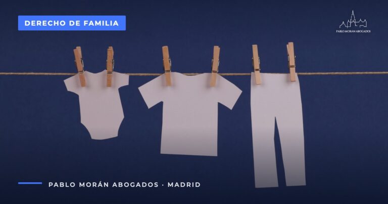 Ropa de bebé de papel en una cuerda: requisitos de la custodia compartida en Madrid