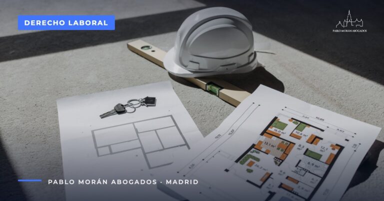 Casco de obra y nivel sobre planos: indemnización por accidente de trabajo en Madrid